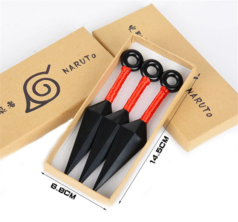 Anime Akatsuki Hatake Kakashi Shuriken Uchiha Itachi Cosplay Accessories Props Plastic Collection Toys Halloween Gifts