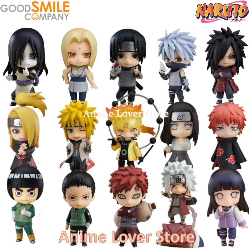 Good Smile Nendoroid  Naruto GSC Gaara Naruto Uzumaki Sasuke Orochimaru Itachi Jiraiya Kakashi Madara Rock Lee Anime Figure Toys