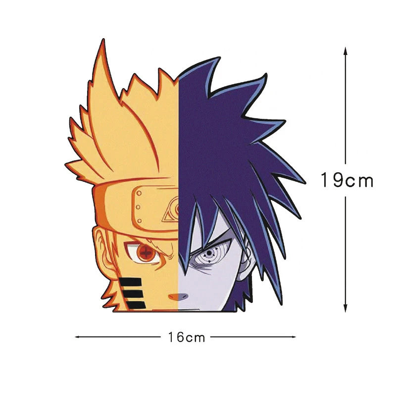 Naruto Peek Sticker Diffuse Sticker Paper Sasuke Car Sticker Waterproof Laptop Window PVC Anime Sticker