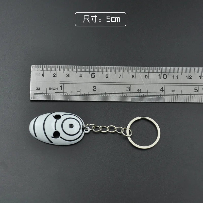 Naruto Anime Keychain Cartoon Uchiha Obito Uchiha Madara Naruto Metal Key Chain Pendant Akatsuki Chaveiro Jewelry Souvenir Gifts