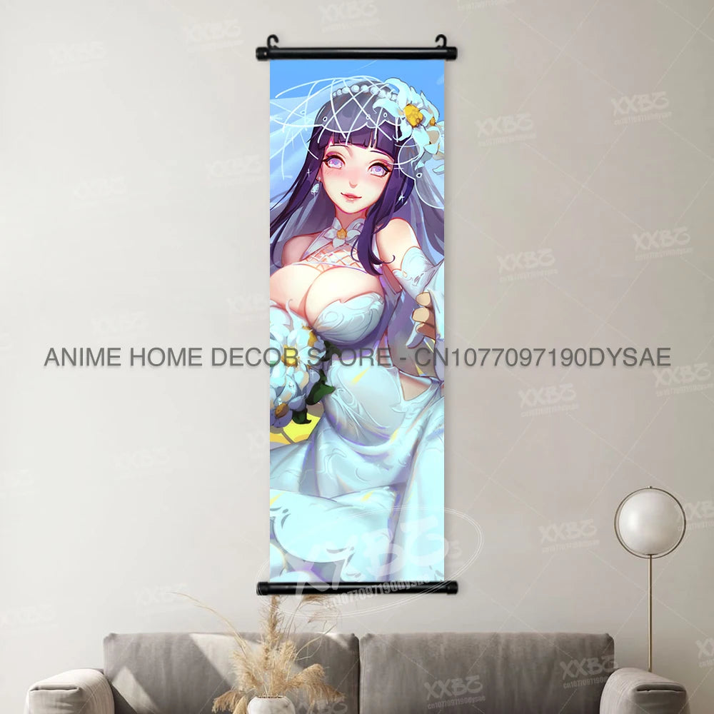 Naruto Posters Scroll Wall Decor Uchiha Itachi Home Pictures Haruno Sakura Anime Hanging Nara Shikamaru Art Paintings Orochimaru