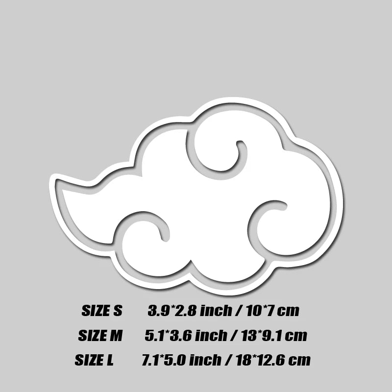 Akatsuki's Auspicious Clouds decal，for anime fans&lovers,creative&funny with high quality for car trucks motorcycles &laptops