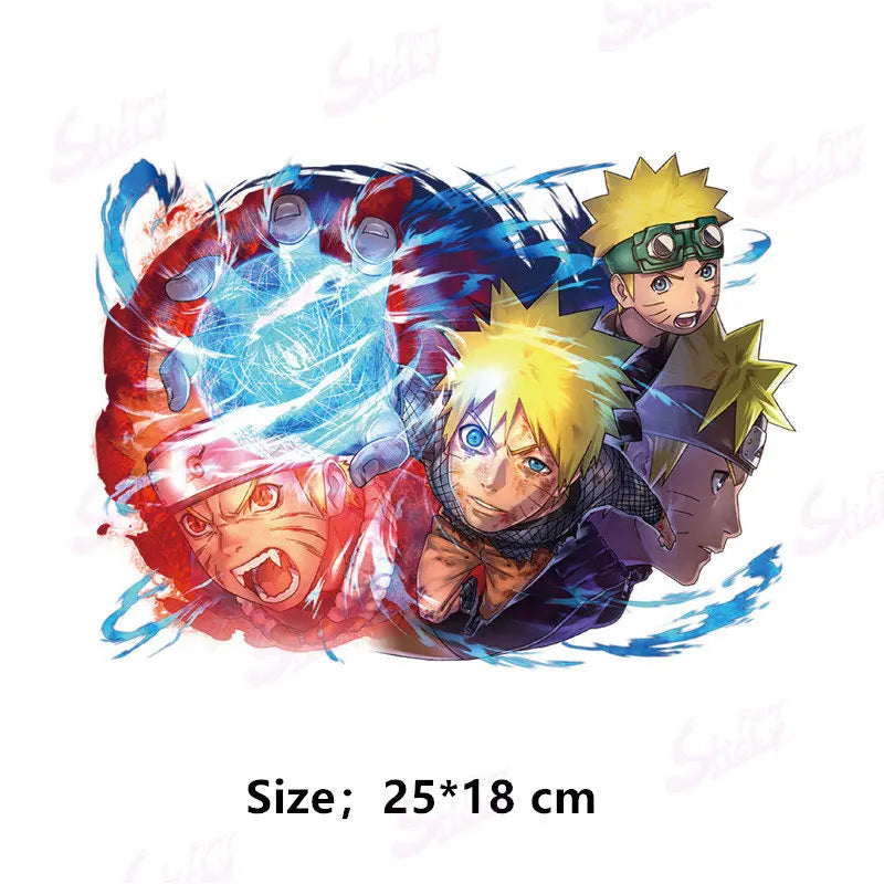 Cool NARUTO Poster Sticker Akatsuki Sasuke Anime Sticker Waterproof Sunscreen Laptop Window Trunk Sticker