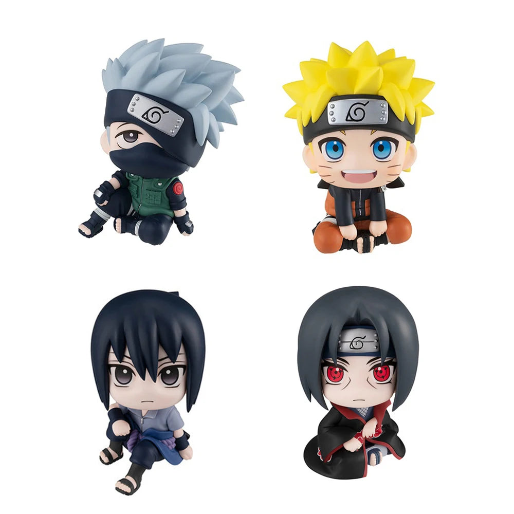 9cm Naruto Anime Figure Kakashi Naruto Action Figure Q Version Kawaii Sasuke Itachi Figurine Car Decoration Collection Model Toy