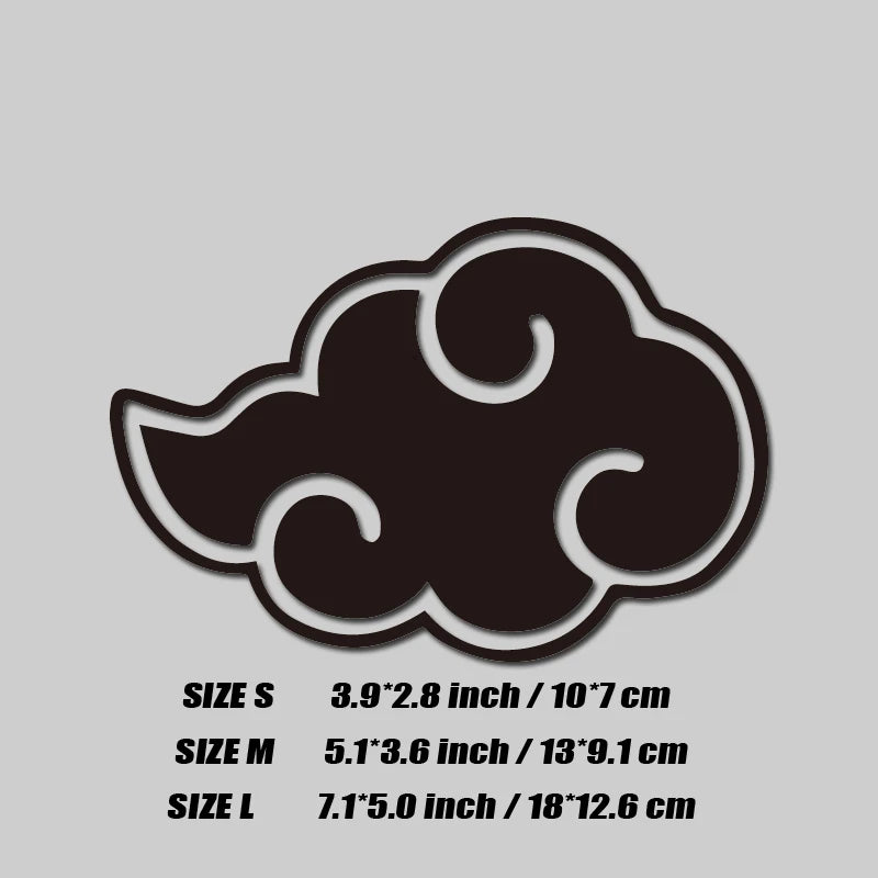 Akatsuki's Auspicious Clouds decal，for anime fans&lovers,creative&funny with high quality for car trucks motorcycles &laptops