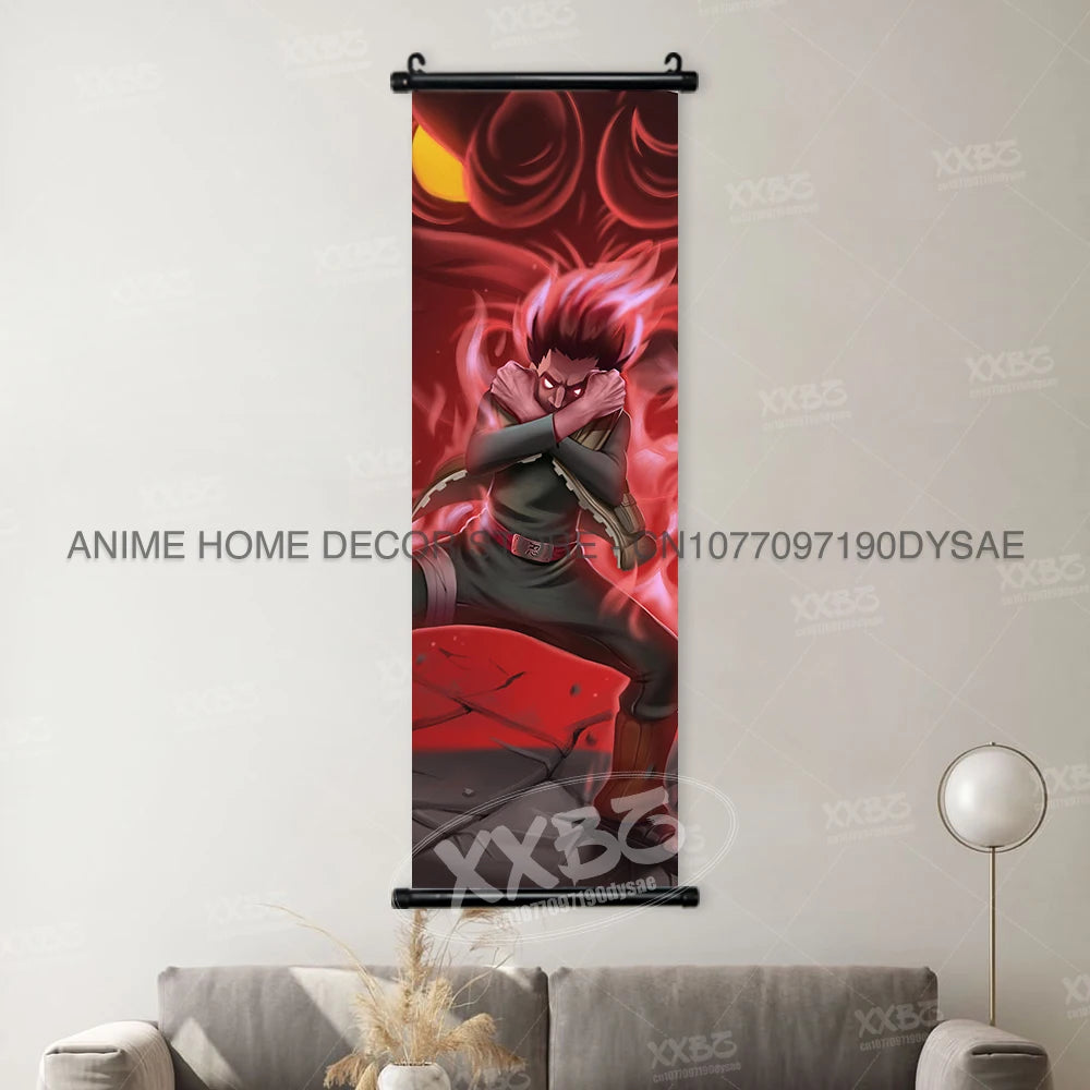 Naruto Posters Scroll Wall Decor Uchiha Itachi Home Pictures Haruno Sakura Anime Hanging Nara Shikamaru Art Paintings Orochimaru