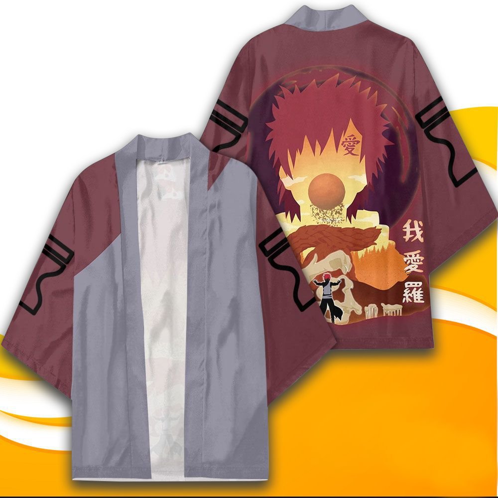 Naruto Anime Peripheral Set Yuori Kimono Jacket Naruto Li Locke Suit Bathrobe Two-Dimensional Cloak Pajamas