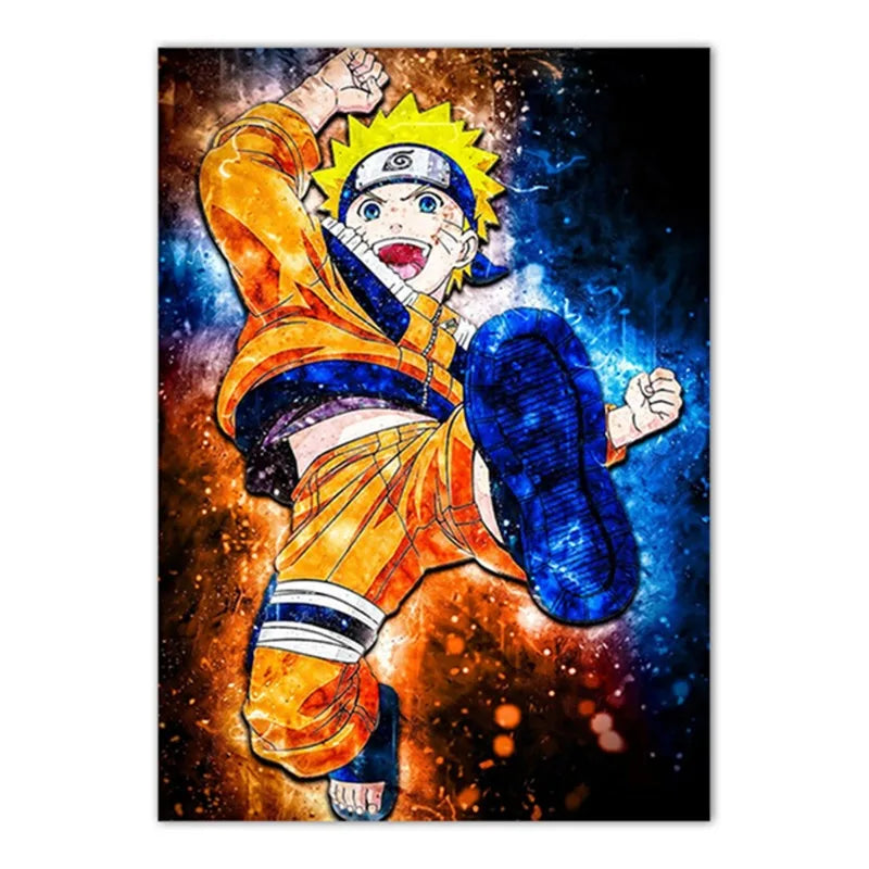 Naruto Poster Japanese Anime Naruto Sasuke HD Decorative Painting Frameless Canvas Painting Home Wall Decoration