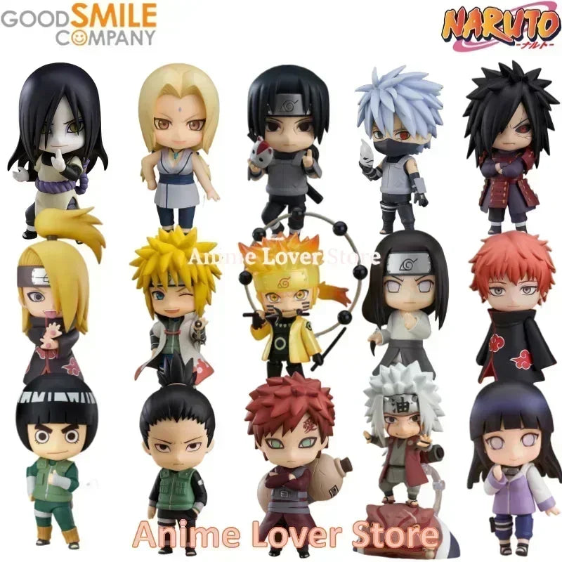 Good Smile Nendoroid  Naruto GSC Gaara Naruto Uzumaki Sasuke Orochimaru Itachi Jiraiya Kakashi Madara Rock Lee Anime Figure Toys