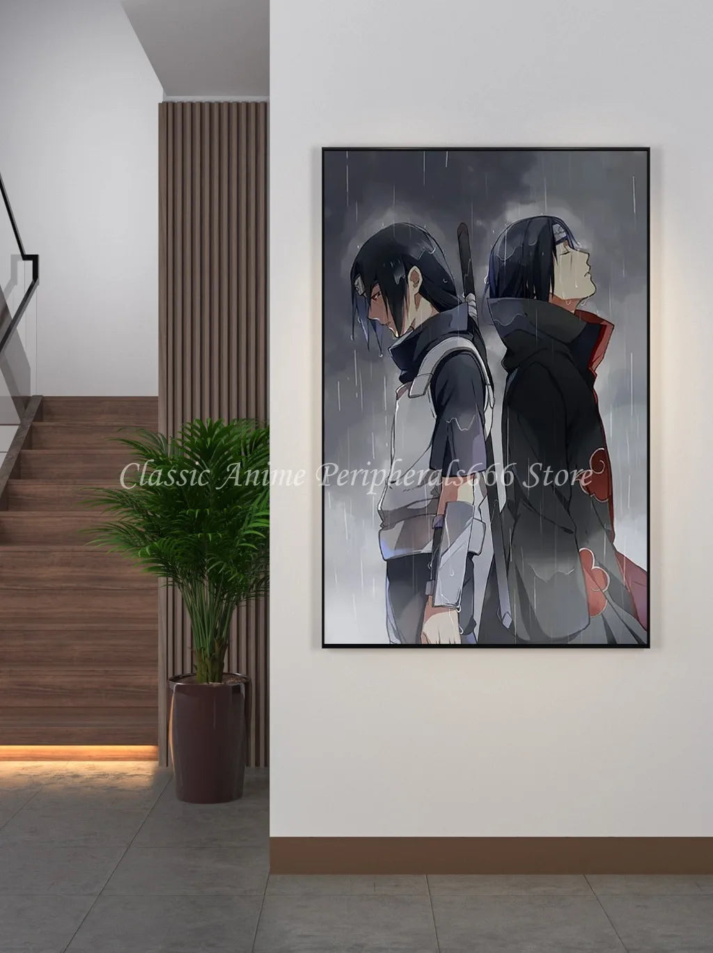 Naruto Anime Decoration Painting Naruto Kakashi Uchiha Itachi Xiao Organizes Posters, Entrance Paintings, Murals