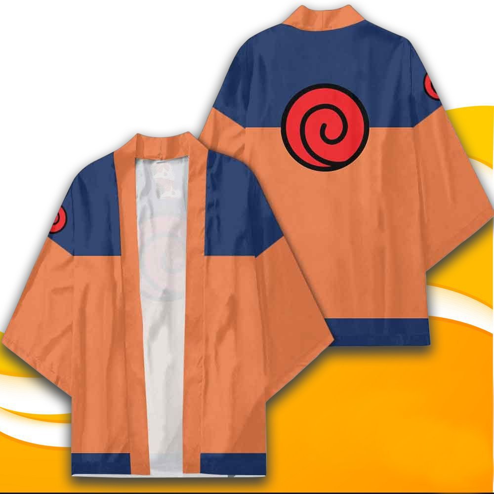 Naruto Anime Peripheral Set Yuori Kimono Jacket Naruto Li Locke Suit Bathrobe Two-Dimensional Cloak Pajamas