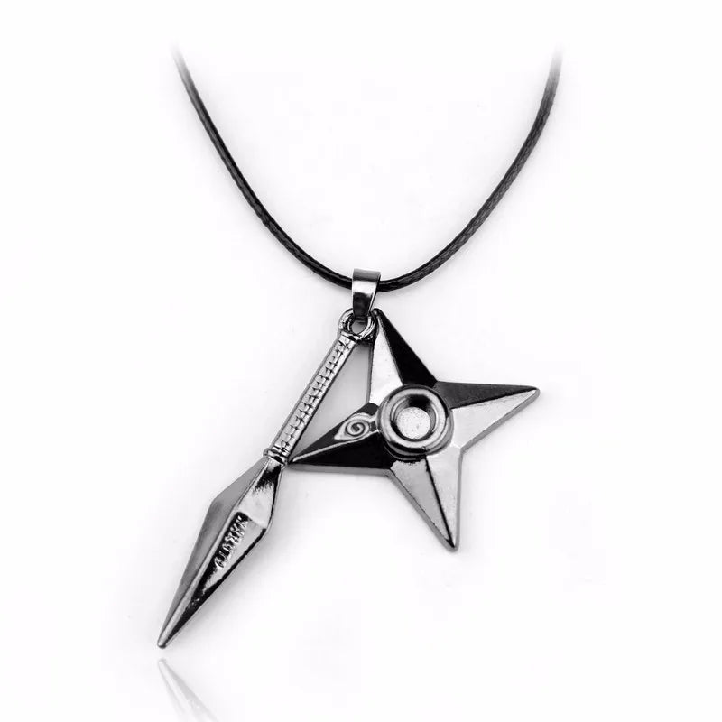 Anime Konoha Leather Necklace Akatsuki Red Cloud Pendant Anime Accessories Cosplay Akatsuki Itachi Cartoon Toys Gifts