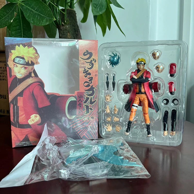 Anime Uzumaki Naruto Figure SHF Fairy Mode Cartoon NARUTO Shippuden 14cm Action Figure Model Joint Movable Toys Birthday Gifts
