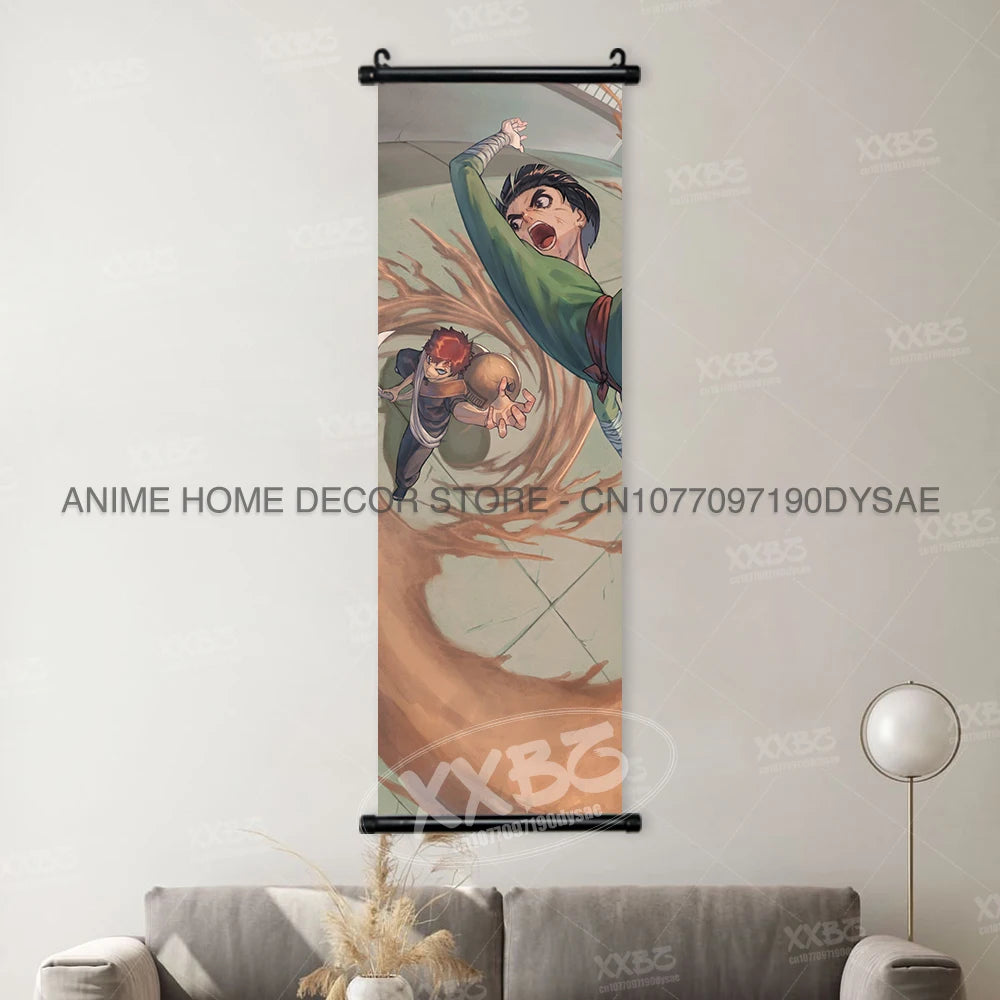 Naruto Posters Scroll Wall Decor Uchiha Itachi Home Pictures Haruno Sakura Anime Hanging Nara Shikamaru Art Paintings Orochimaru