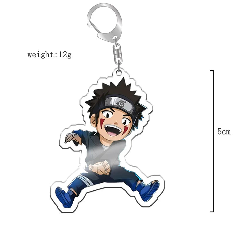 40Style Uzumaki Uchiha Sakura Gaara Obito Itachi Madara Hatake Kakashi Anime Figures Acrylic Keychains Fans Gift