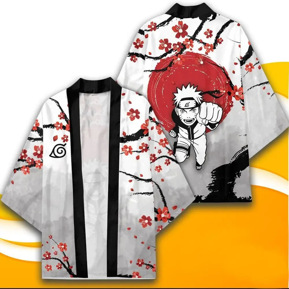 Naruto Anime Peripheral Set Yuori Kimono Jacket Naruto Li Locke Suit Bathrobe Two-Dimensional Cloak Pajamas