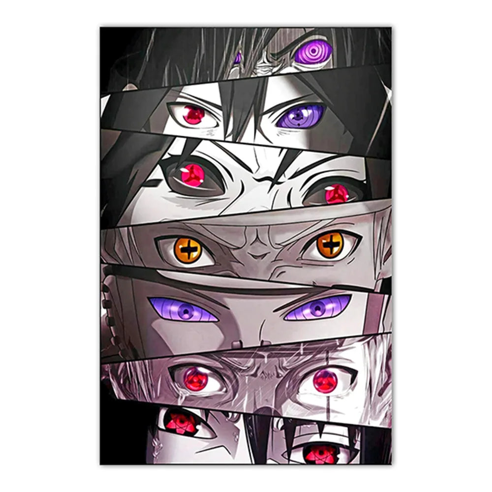 Naruto Poster Japanese Anime Naruto Sasuke HD Decorative Painting Frameless Canvas Painting Home Wall Decoration