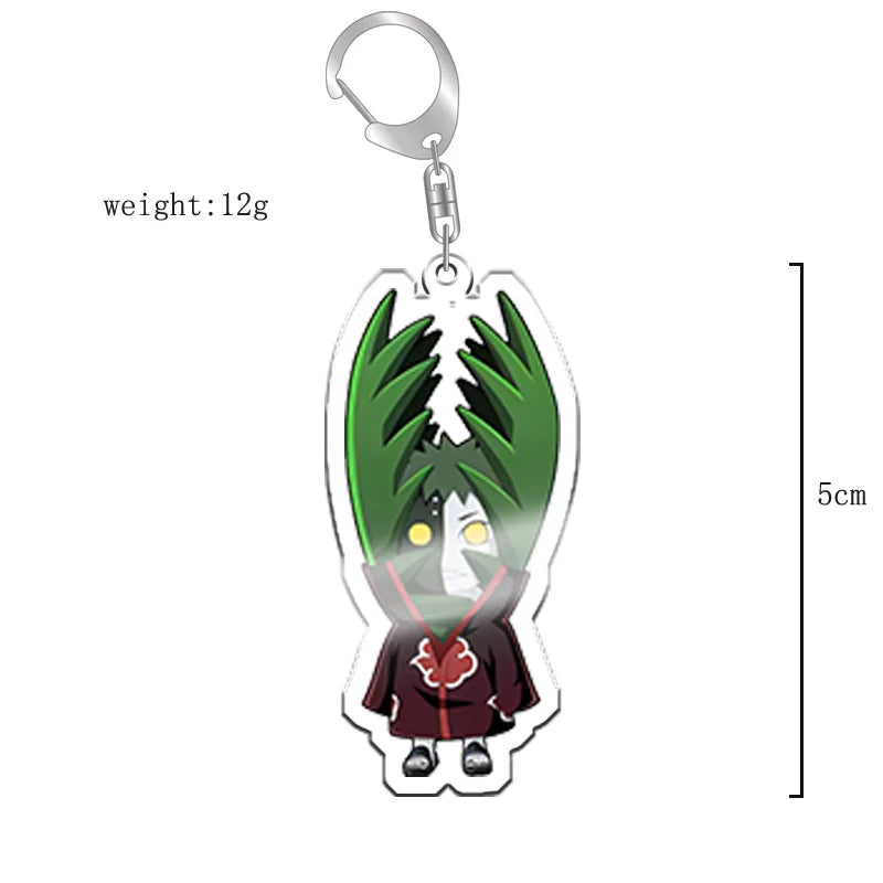40Style Uzumaki Uchiha Sakura Gaara Obito Itachi Madara Hatake Kakashi Anime Figures Acrylic Keychains Fans Gift