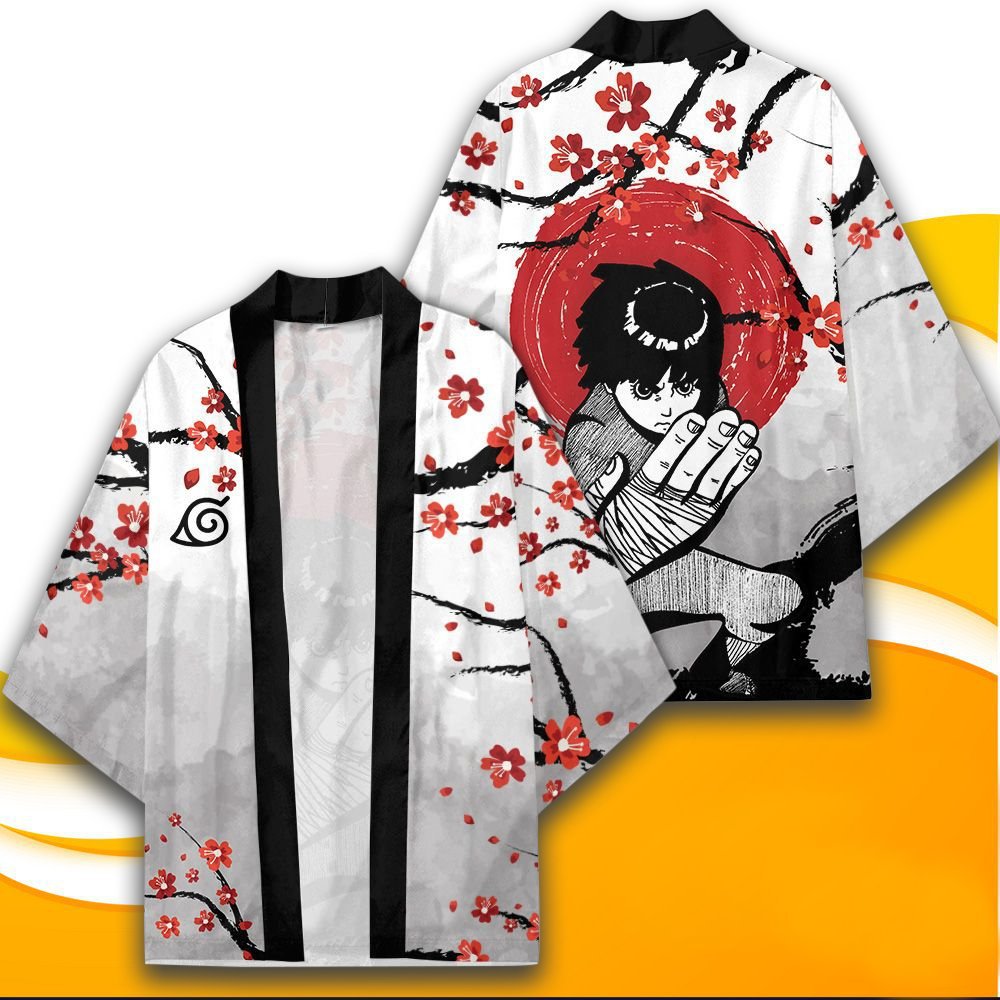 Naruto Anime Peripheral Set Yuori Kimono Jacket Naruto Li Locke Suit Bathrobe Two-Dimensional Cloak Pajamas