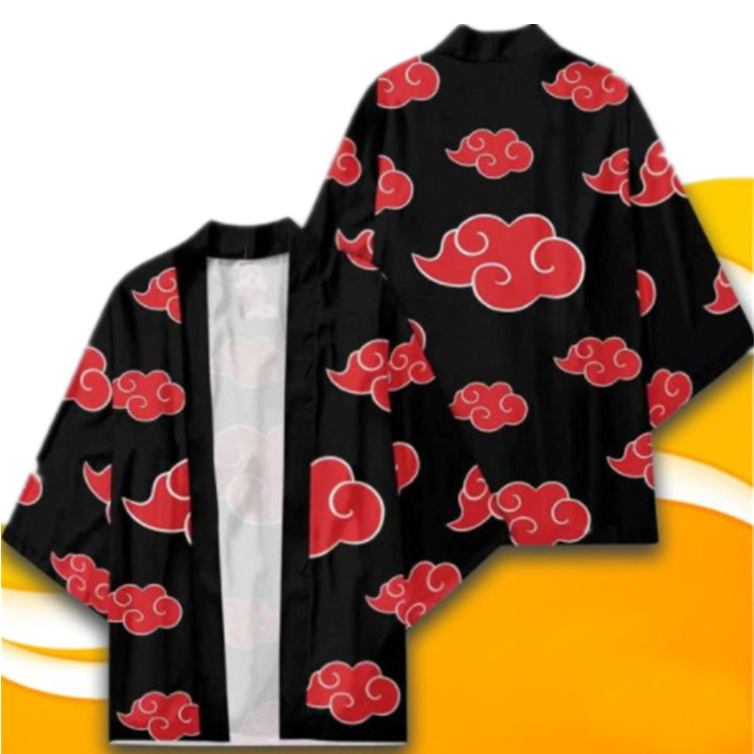 Naruto Anime Peripheral Set Yuori Kimono Jacket Naruto Li Locke Suit Bathrobe Two-Dimensional Cloak Pajamas