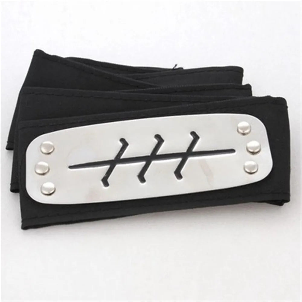 Anime Akatsuki Kakashi Konoha Headband Cosplay Costumes Accessories Itachi Akatsuki Armband Toys Props Figure Model Gift