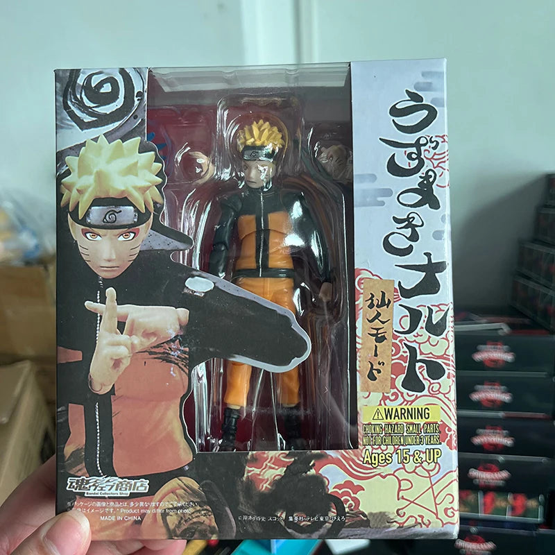 Anime Uzumaki Naruto Figure SHF Fairy Mode Cartoon NARUTO Shippuden 14cm Action Figure Model Joint Movable Toys Birthday Gifts