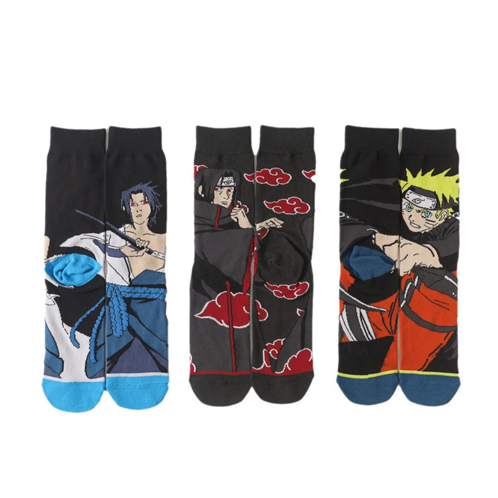 Anime Uzumaki NARUTO Uchiha Sasuke Haruno Sakura Itachi Jiraiya Socks Cosplay Adult Unisex Clothing Sock Accessories Props